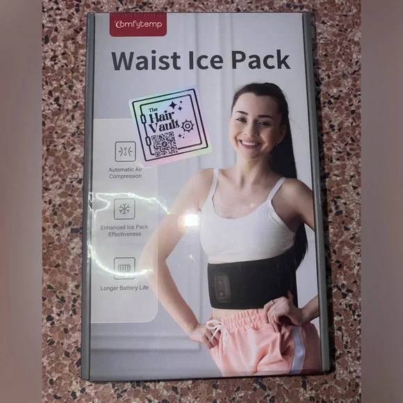 Auto Air Compression Cold Therapy with Large Back Brace & Ice Bag